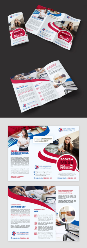 Brochure Design by logoQ for ECP Accounting & Consulting, LLC | Design: #27880933