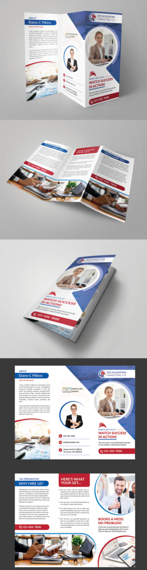 Brochure Design by logoQ for ECP Accounting & Consulting, LLC | Design: #27880935