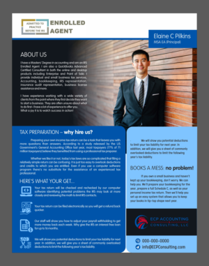 Brochure Design by Fine Graphics House for ECP Accounting & Consulting, LLC | Design: #27879302
