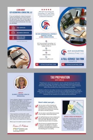 Diseño de Brochure por DA. para ECP Accounting & Consulting, LLC | Diseño: #27916322
