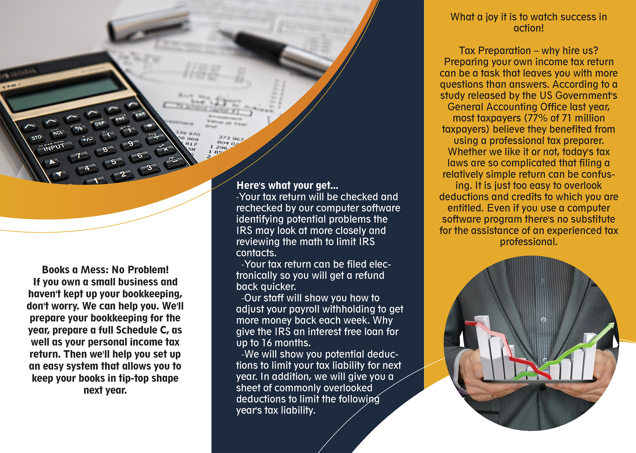 Brochure Design by designersaumya 2 for ECP Accounting & Consulting, LLC | Design #27907285