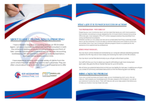 Broschüren-Design von Adeel Rahman für ECP Accounting & Consulting, LLC | Design #27917859