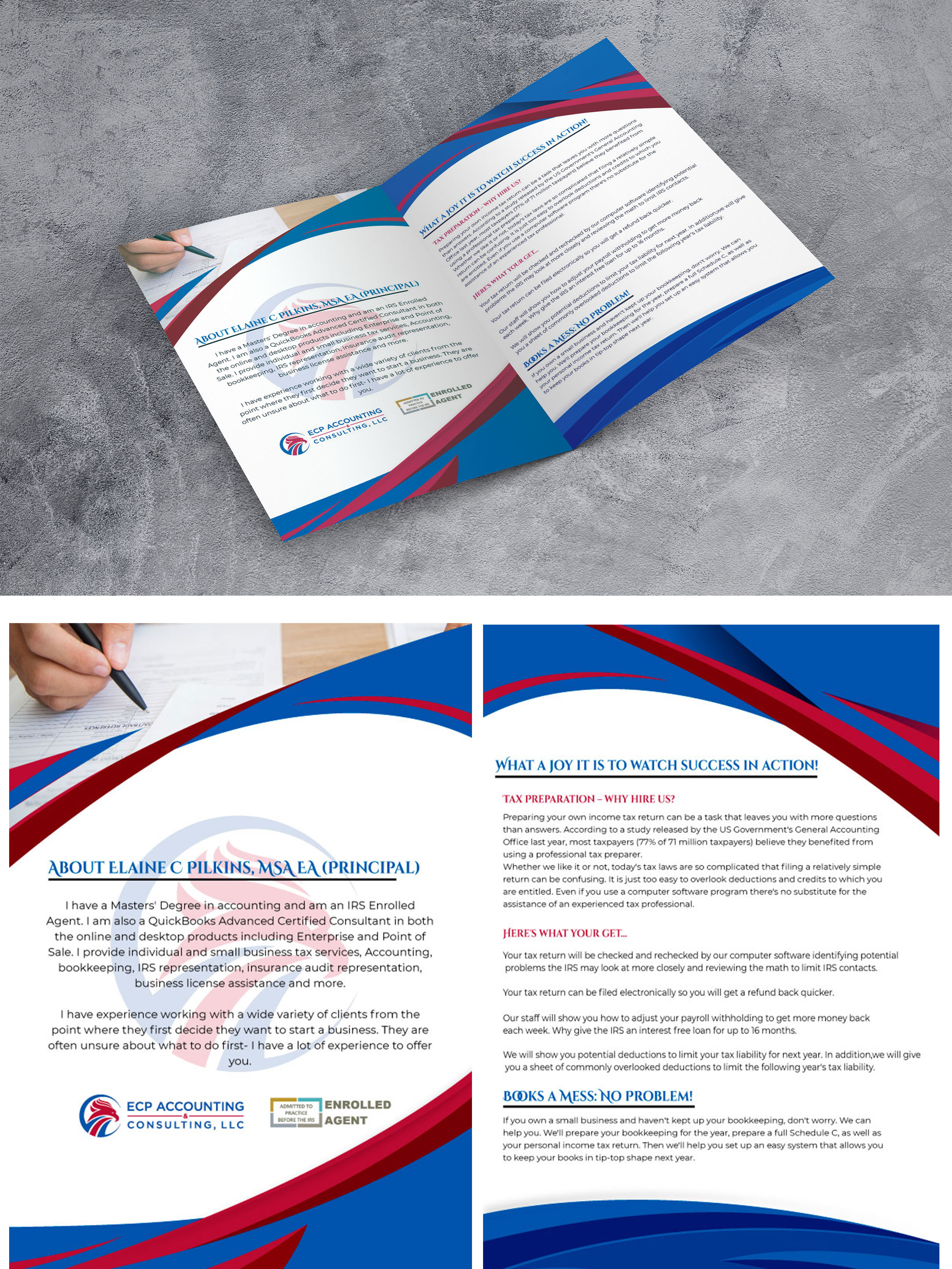 Brochure Design by Adeel Rahman for ECP Accounting & Consulting, LLC | Design #27917876