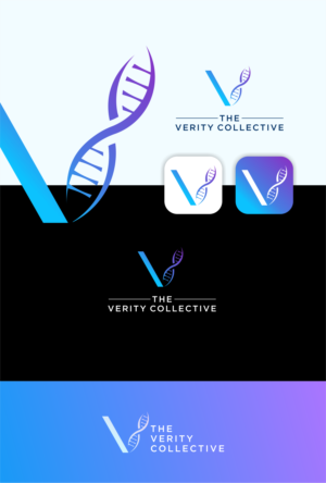 Logo Text: “The Verity Collective” or a mixture of Words and Letters ie: Verity C or VC. Could be a V and then the fully company name below as well. We like the that is more blue, white, grey, black, green, thrown in but want to stay away from overly bright colors like a red or neon yellow.   Also if it helps and doesn’t look too crowded for additional context we provide consultants to clients in these 4 skillsets: Quality, Regulatory, CSV, and Auditing. Maybe these are not as part of the logo but the overall graphic. Our thought is to use the theme/brand across our LinkedIn background, watermark for contracts, email signature, letterhead for resumes and etc… | Diseño de Logo por QueenArt