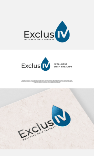 Logo Design by Fezy Design Studio for ExclusIV Wellness Drip Therapy | Design: #27885921