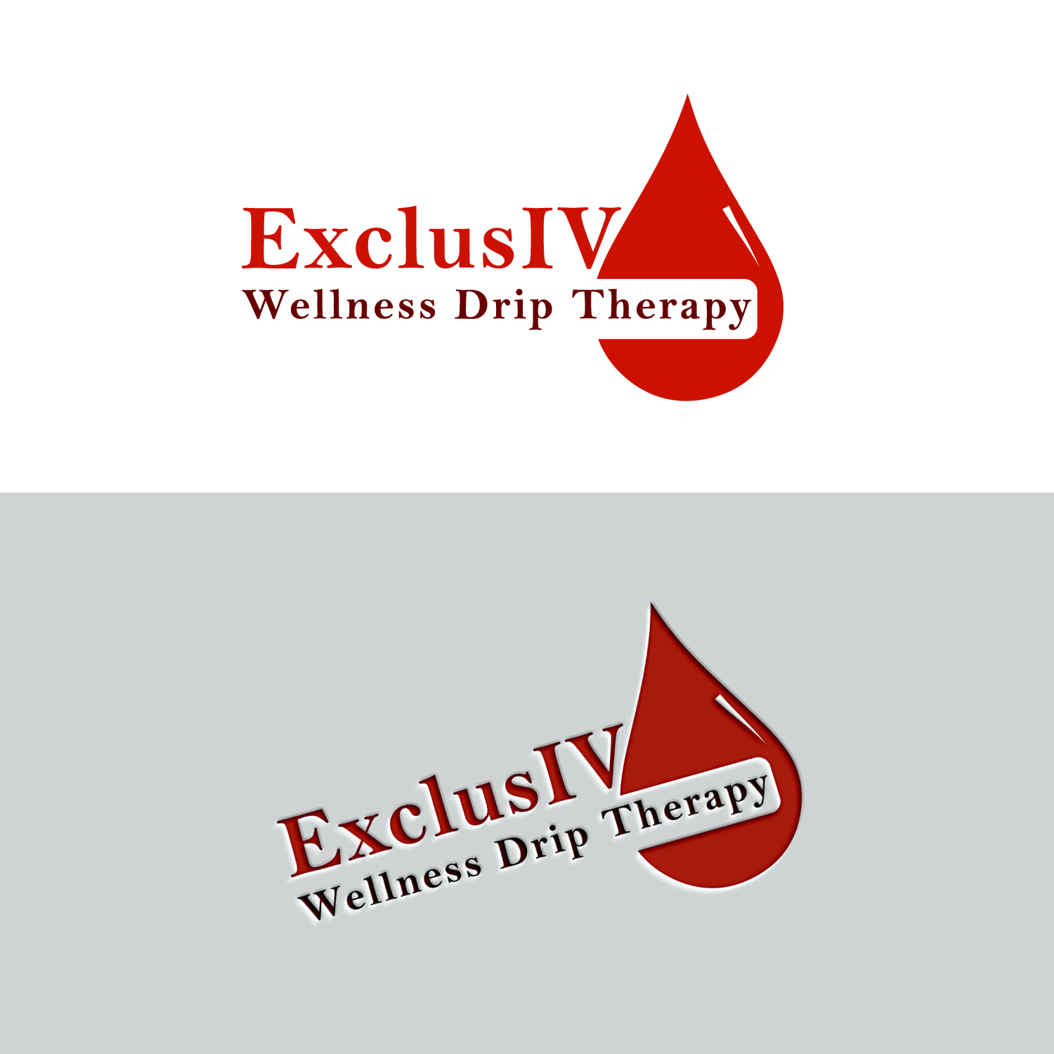 Logo Design by Md Sakhawat Hosssain for ExclusIV Wellness Drip Therapy | Design #27892604