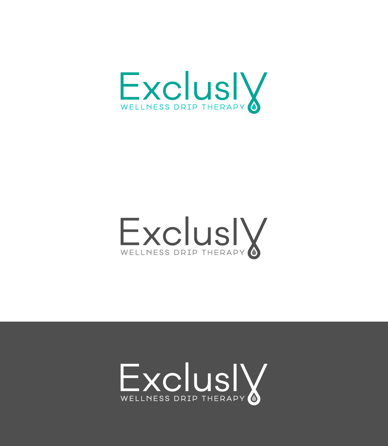 Logo Design by ashantha for ExclusIV Wellness Drip Therapy | Design #27894177