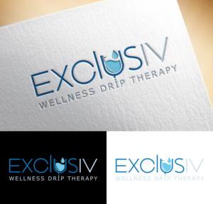 Logo Design by Impressive Solutions for ExclusIV Wellness Drip Therapy | Design: #27877266