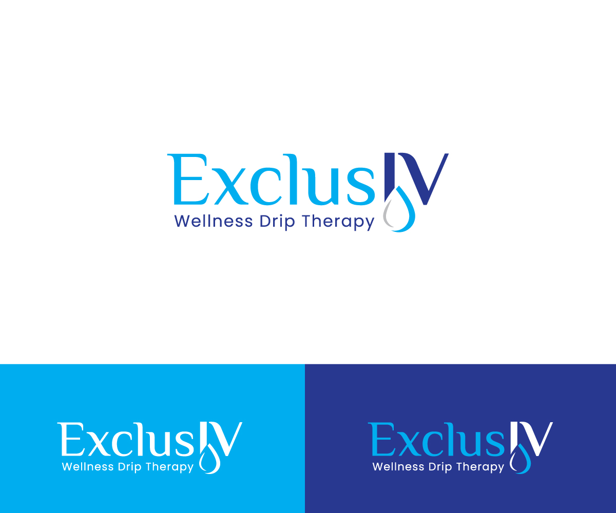 Logo-Design von ecorokerz für ExclusIV Wellness Drip Therapy | Design #27875379