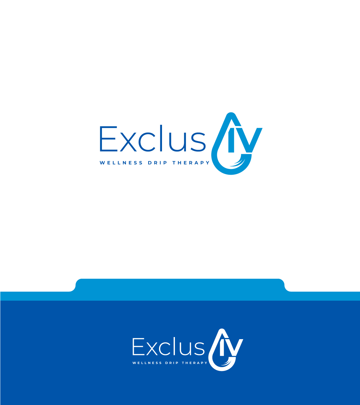 Logo Design by ecorokerz for ExclusIV Wellness Drip Therapy | Design #27875692