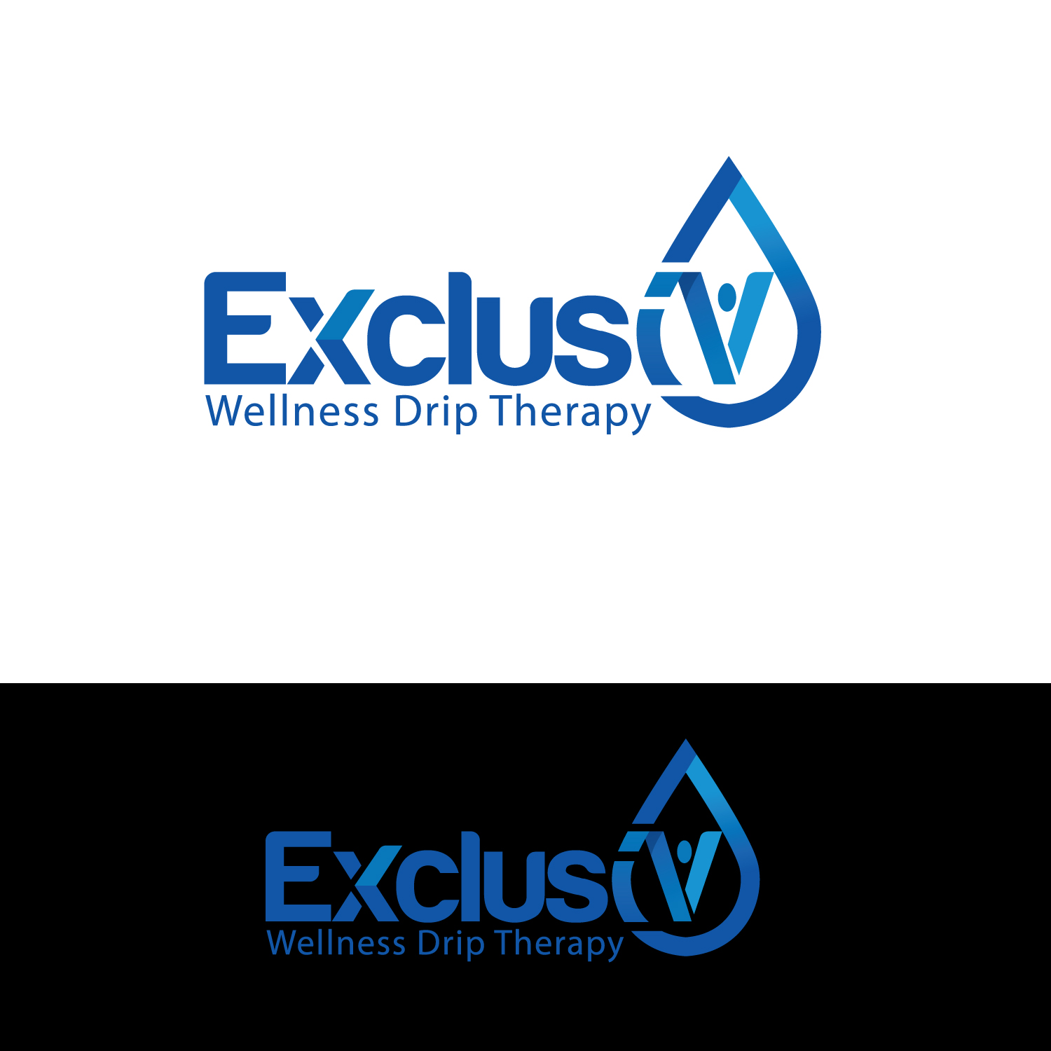 Diseño de Logo por GODDREAMCREATION para ExclusIV Wellness Drip Therapy | Diseño #27898114