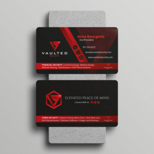 Vaulted Security Branding Revamp | Business Card Design by Tilt