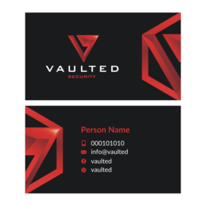 Vaulted Security Branding Revamp | Business Card Design by Sushma