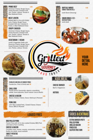 Menu Design by Michael Oyugi