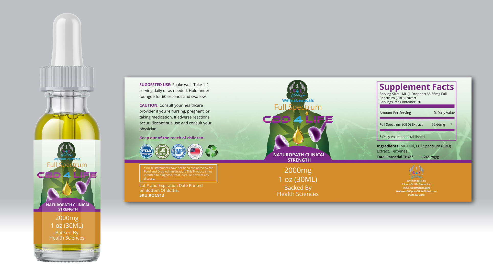 Diseño de Empaque por TSU Creations para 1 Sport Of Life Global Inc | Diseño #27912498