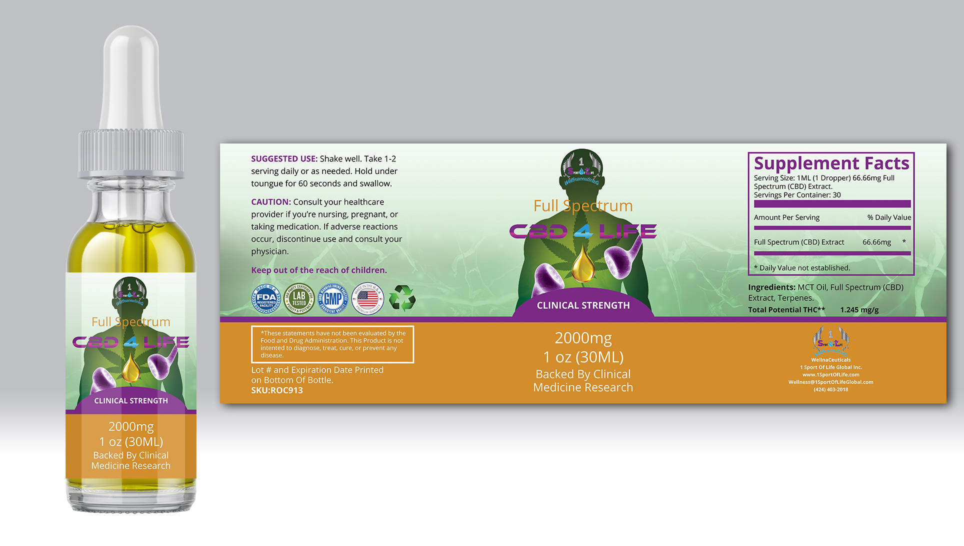 Diseño de Empaque por TSU Creations para 1 Sport Of Life Global Inc | Diseño #27922007