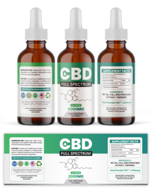 CBD 4 Life Tincture | Packaging Design by SAI DESIGNS