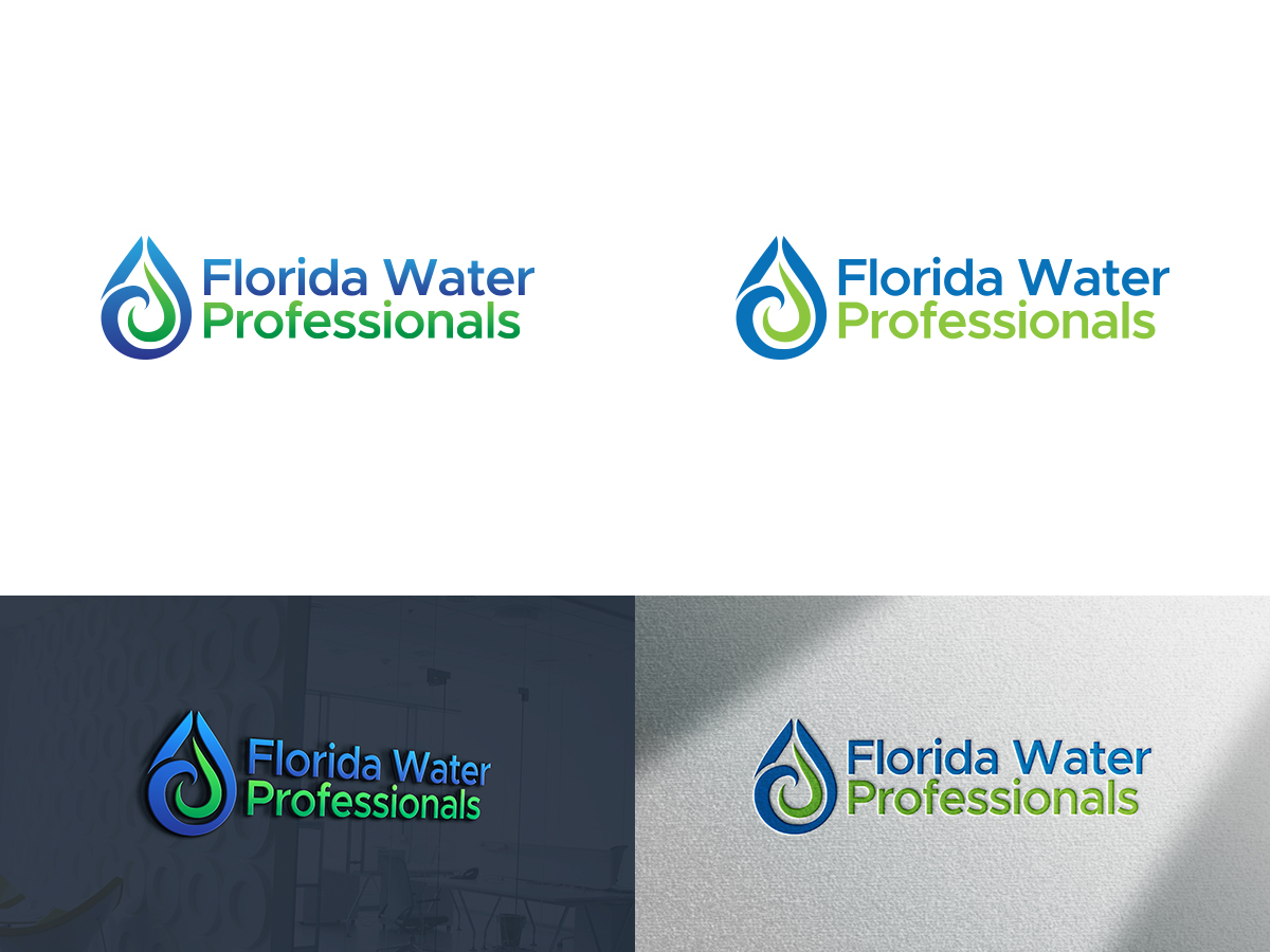 Logo Design by Slant Line Media for Florida Water Professionals  | Design #27883500
