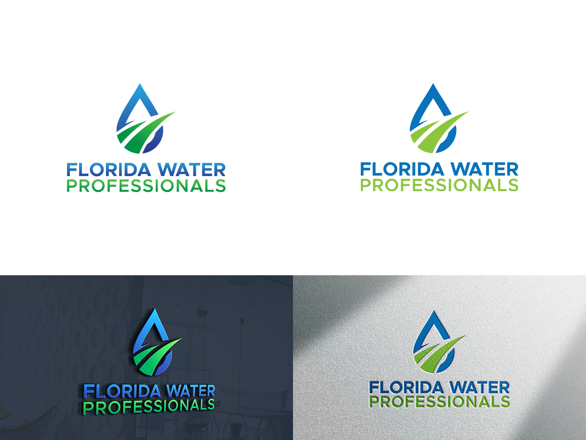 Logo Design by Slant Line Media for Florida Water Professionals  | Design #27883713