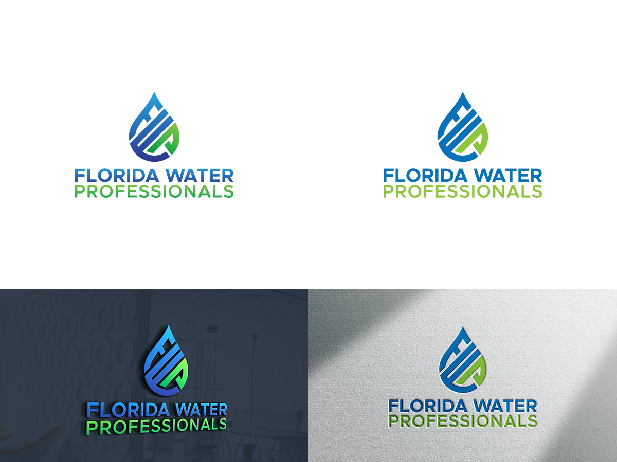 Logo Design by Slant Line Media for Florida Water Professionals  | Design #27883778