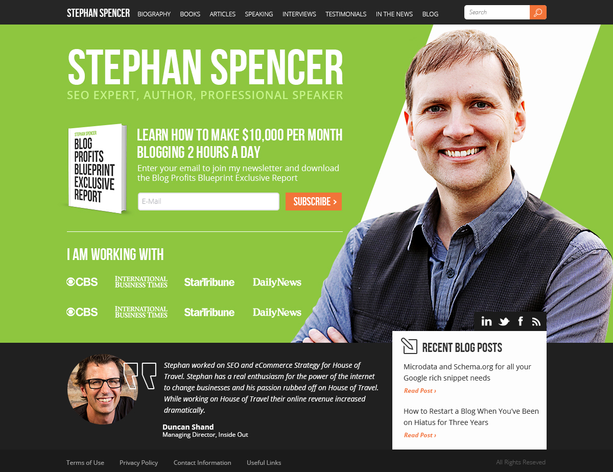 Modern, Masculine, Marketing Web Design for a Company by Denis ...