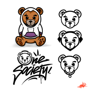 Urban Teddy Bear T-Shirt Design | T-shirt Design by El Yisk 2