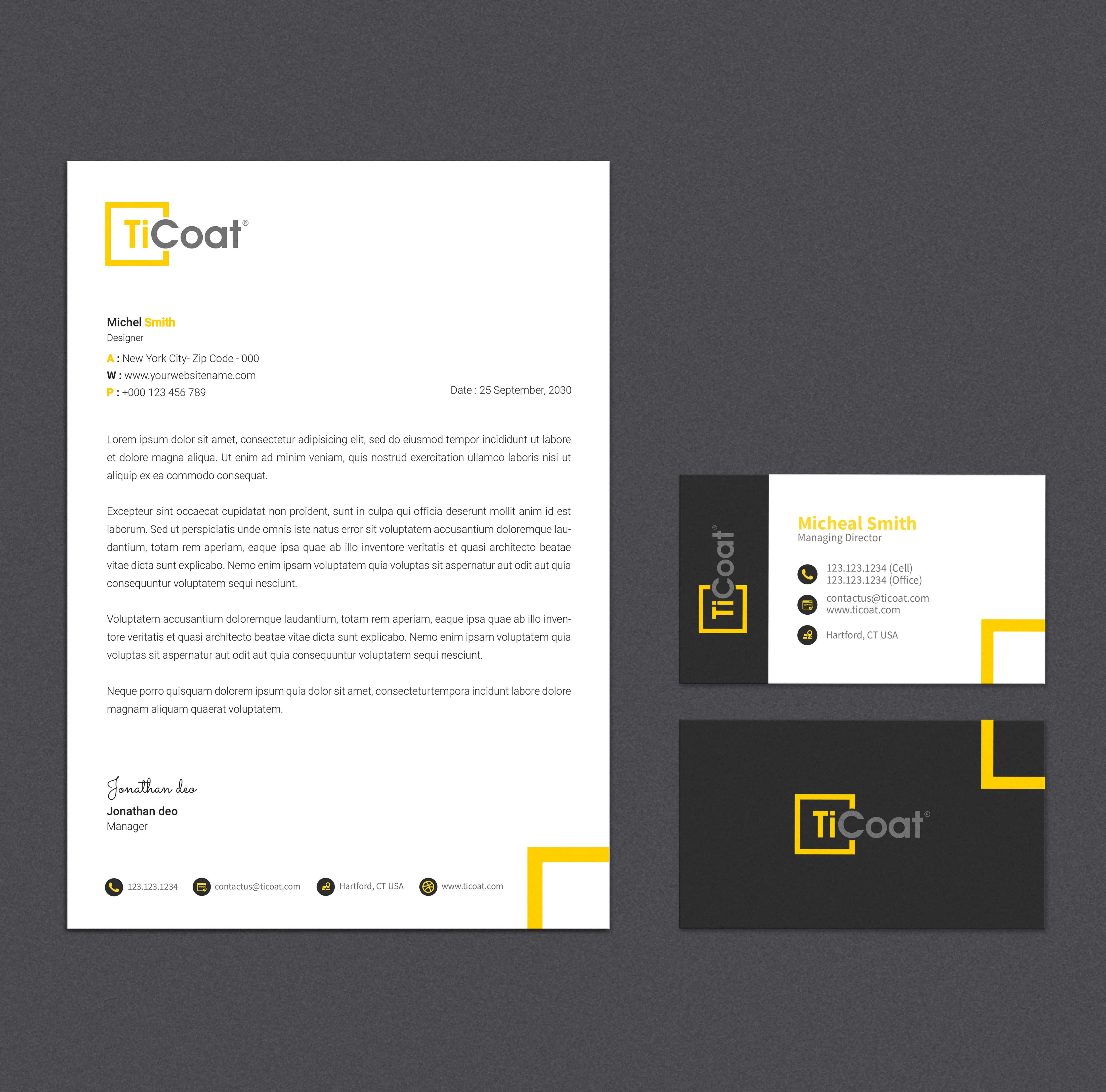 Business Card Design by Tilt for TiCoat  | Design #27885479