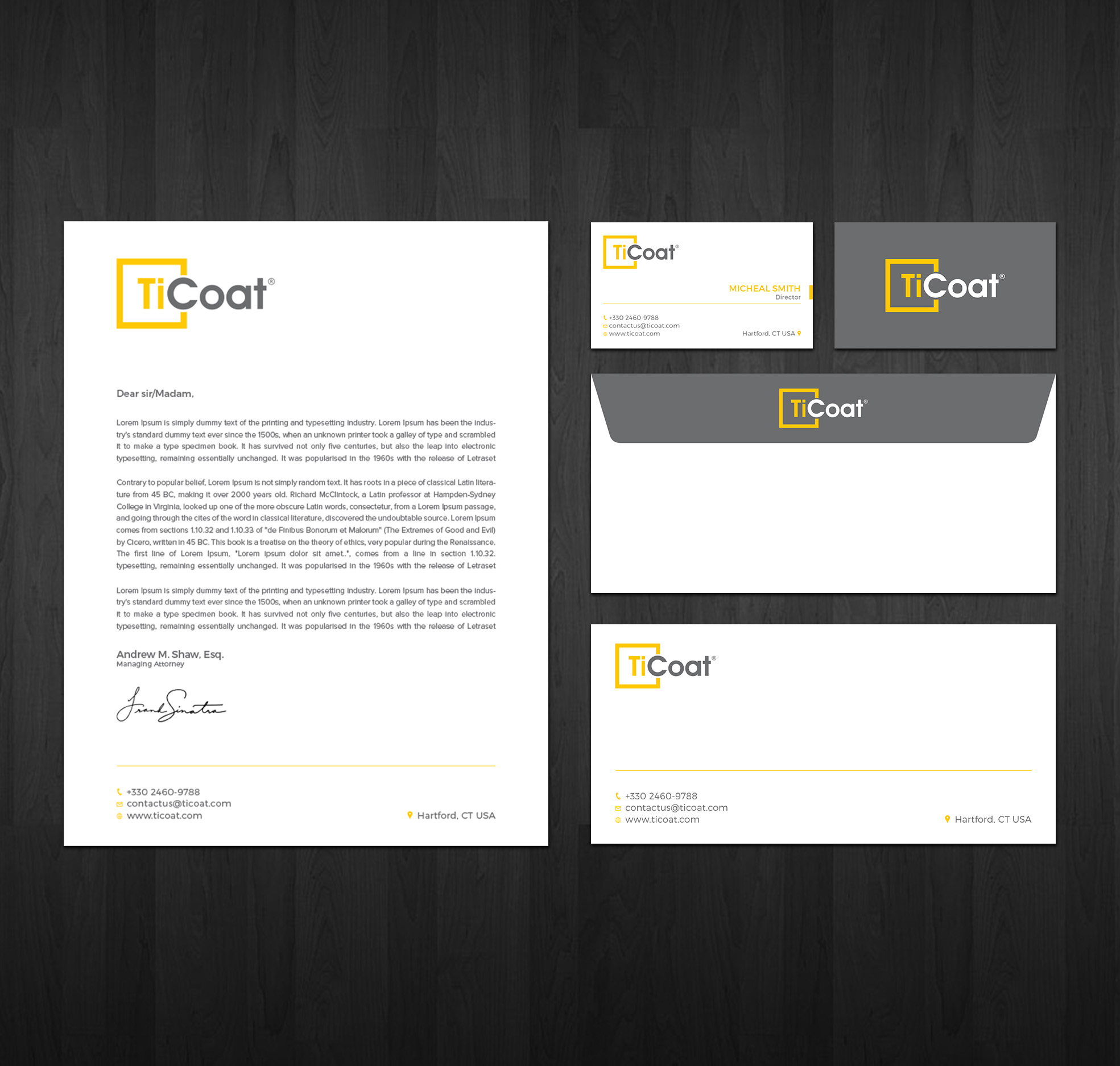 Business Card Design by RENEXIT for TiCoat  | Design #27885206