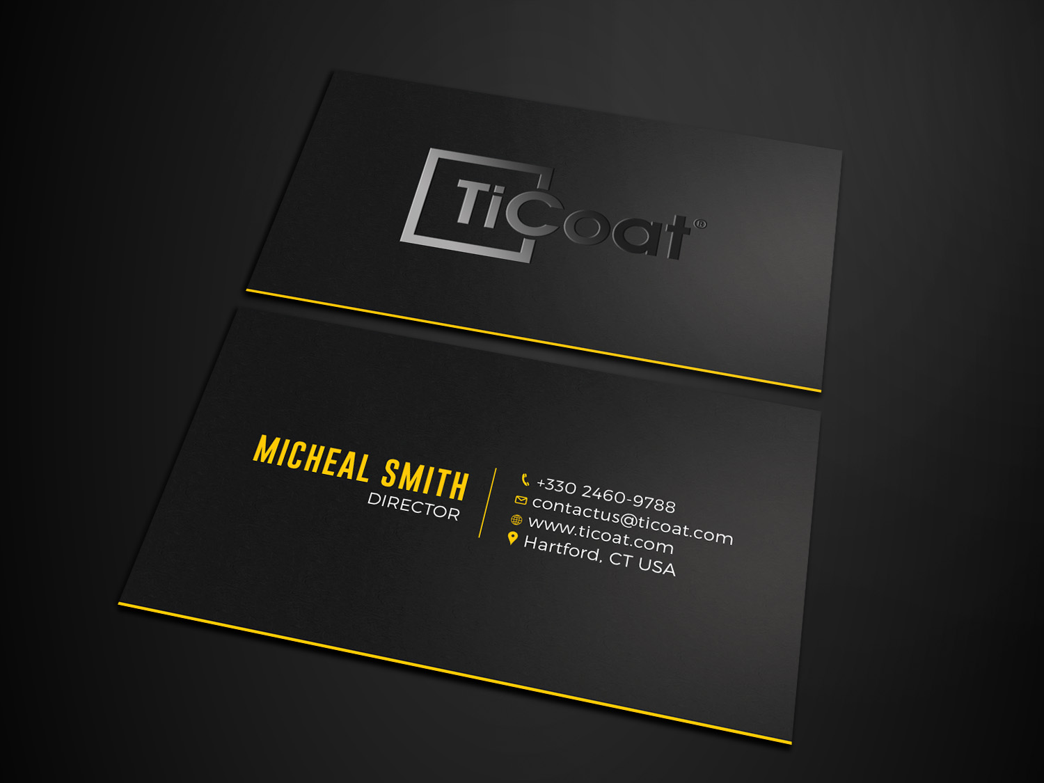 Business Card Design by RENEXIT for TiCoat  | Design #27885313