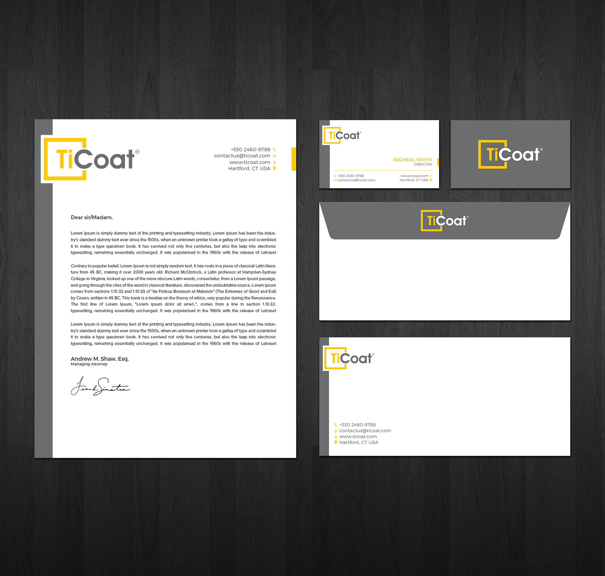 Business Card Design by RENEXIT for TiCoat  | Design #27885340