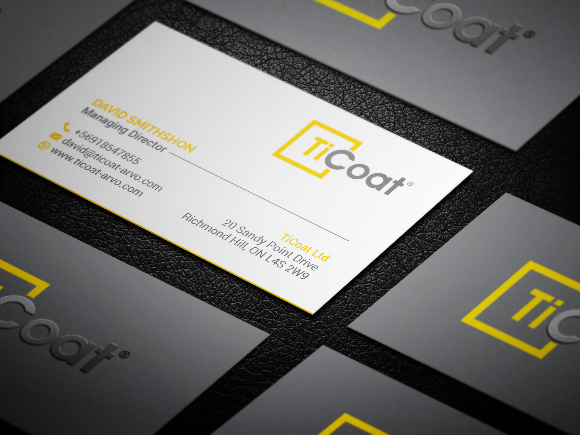 Business Card Design by R.design for TiCoat  | Design #27884983