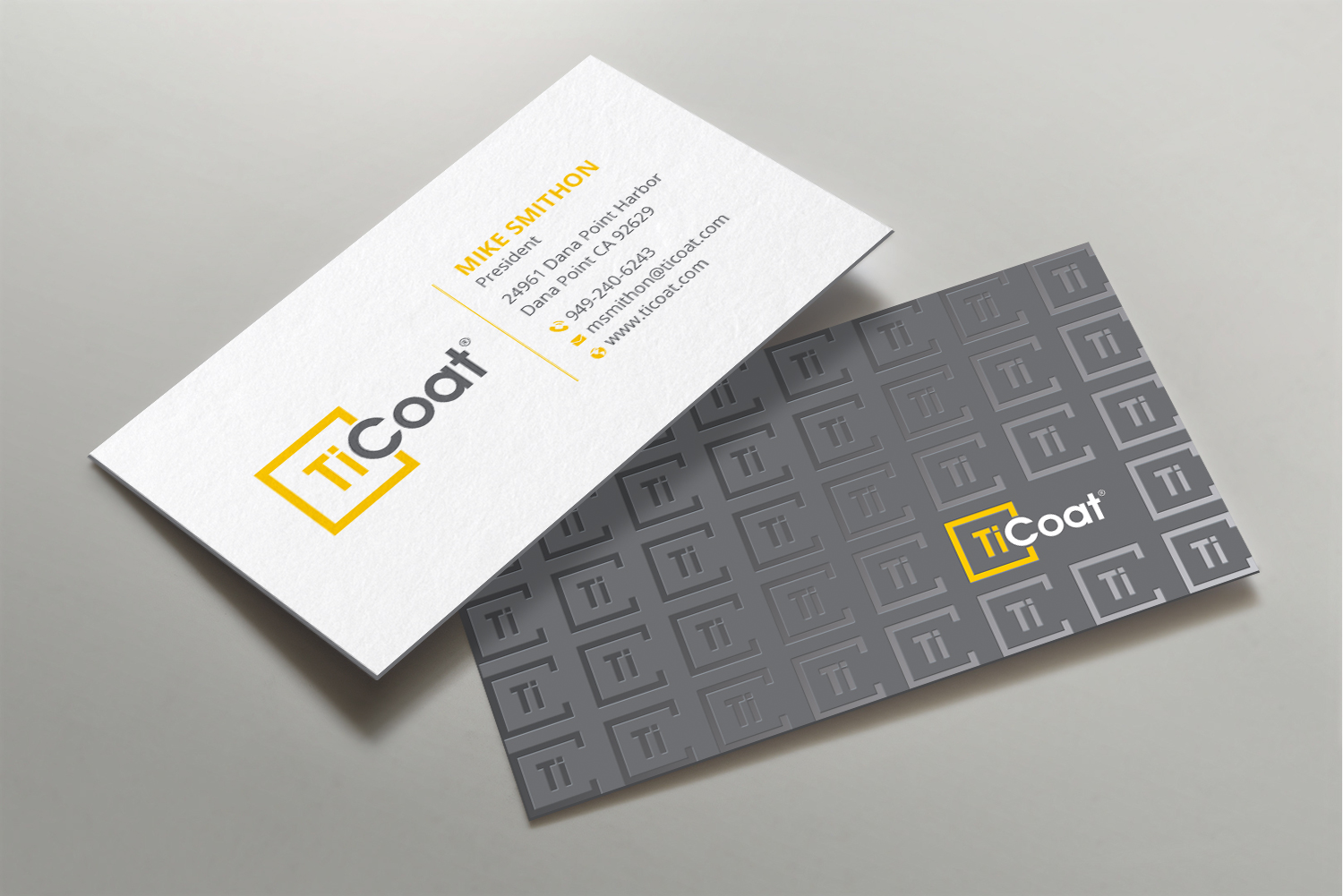 Business Card Design by DesignShout for TiCoat  | Design #27886864