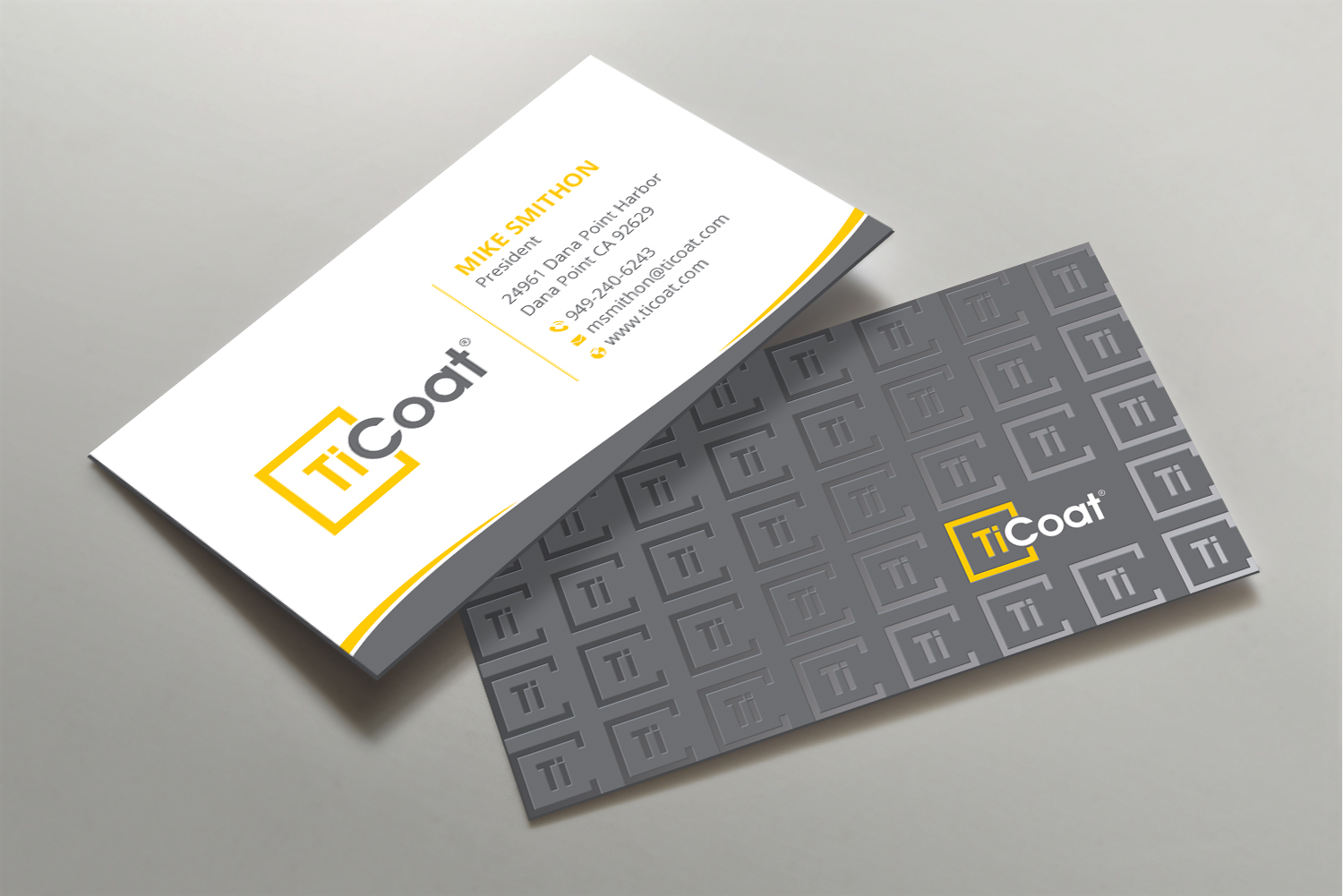 Business Card Design by DesignShout for TiCoat  | Design #27886867