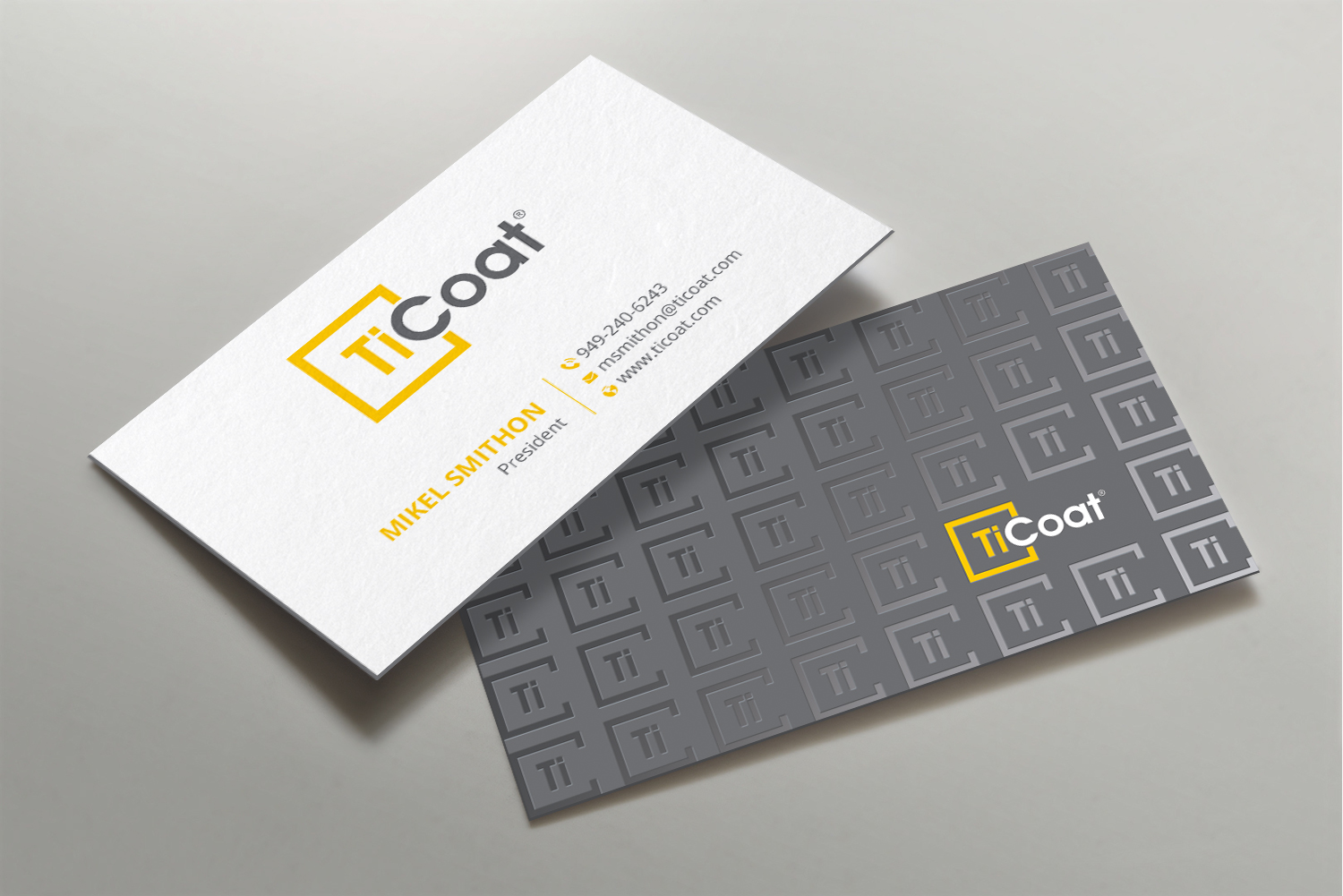 Business Card Design by DesignShout for TiCoat  | Design #27886894
