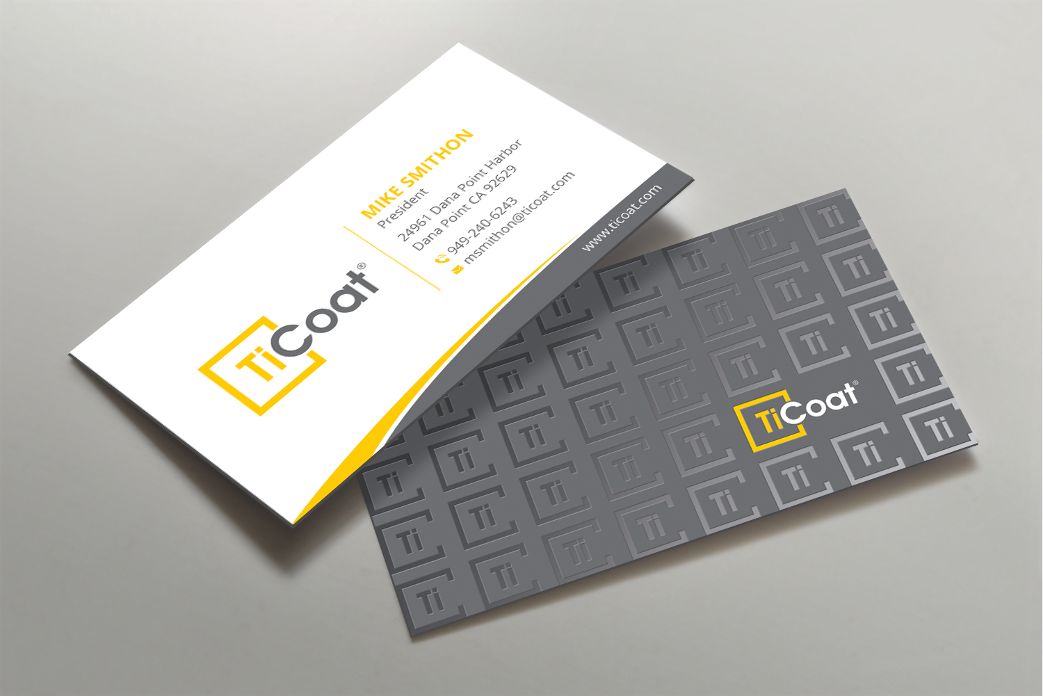 Business Card Design by DesignShout for TiCoat  | Design #27886959