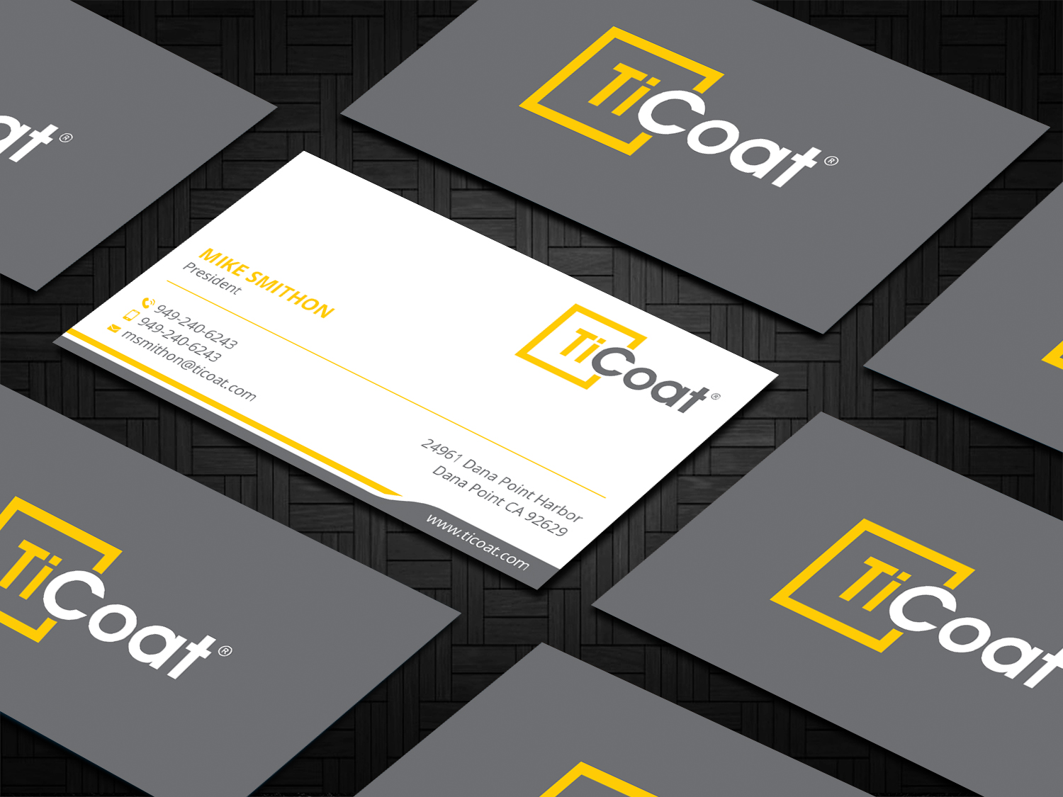 Business Card Design by DesignShout for TiCoat  | Design #27886995