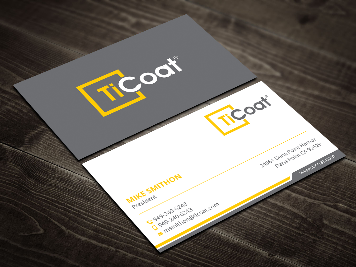 Business Card Design by DesignShout for TiCoat  | Design #27886996