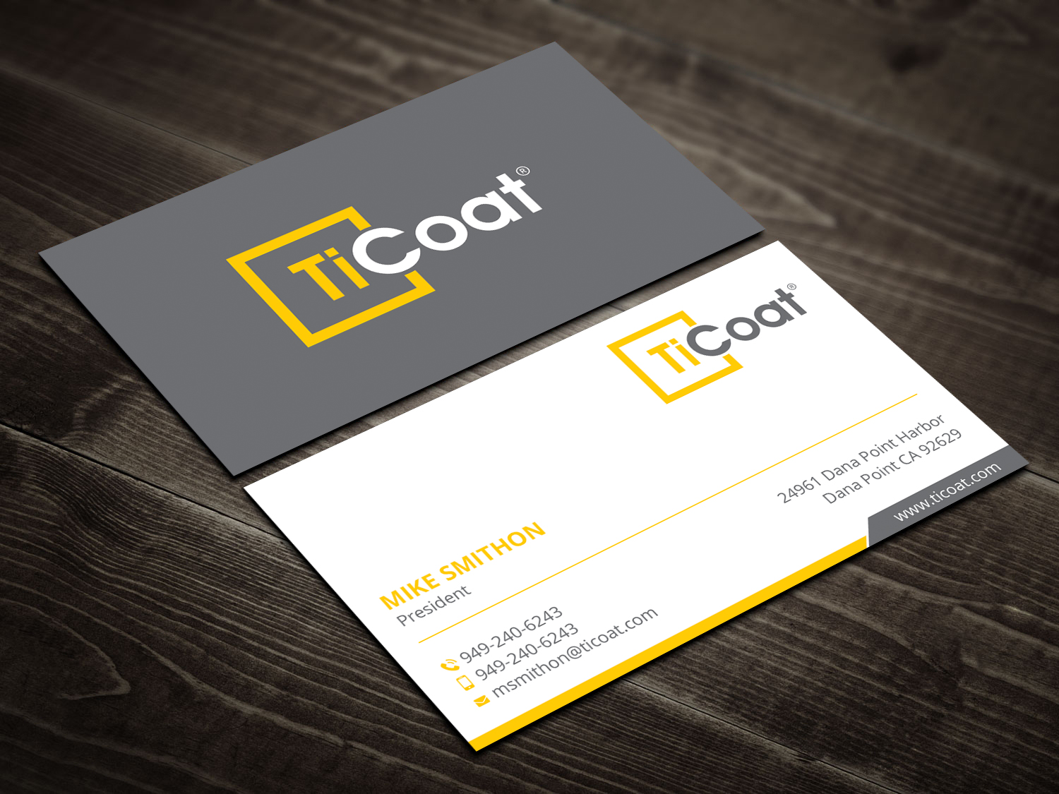 Business Card Design by DesignShout for TiCoat  | Design #27886998