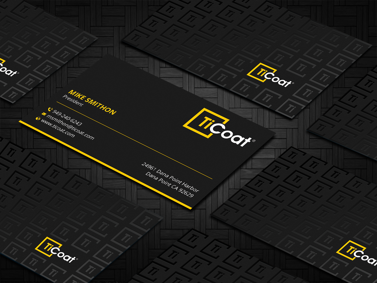 Business Card Design by DesignShout for TiCoat  | Design #27887071