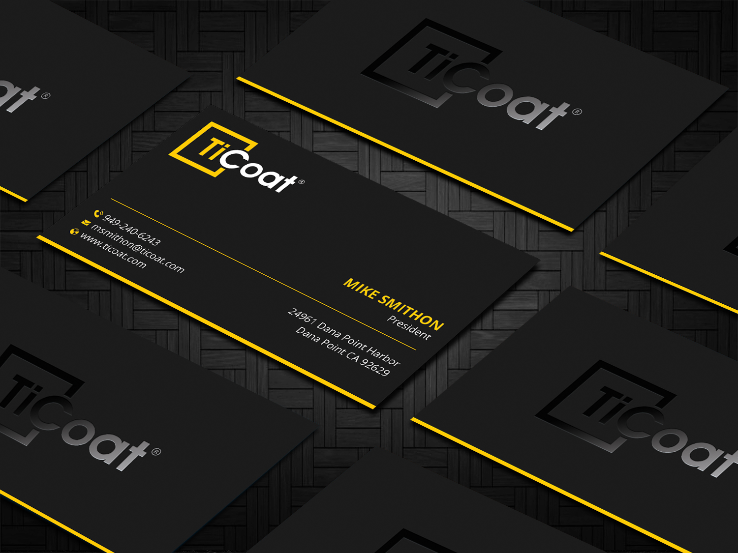 Business Card Design by DesignShout for TiCoat  | Design #27887073