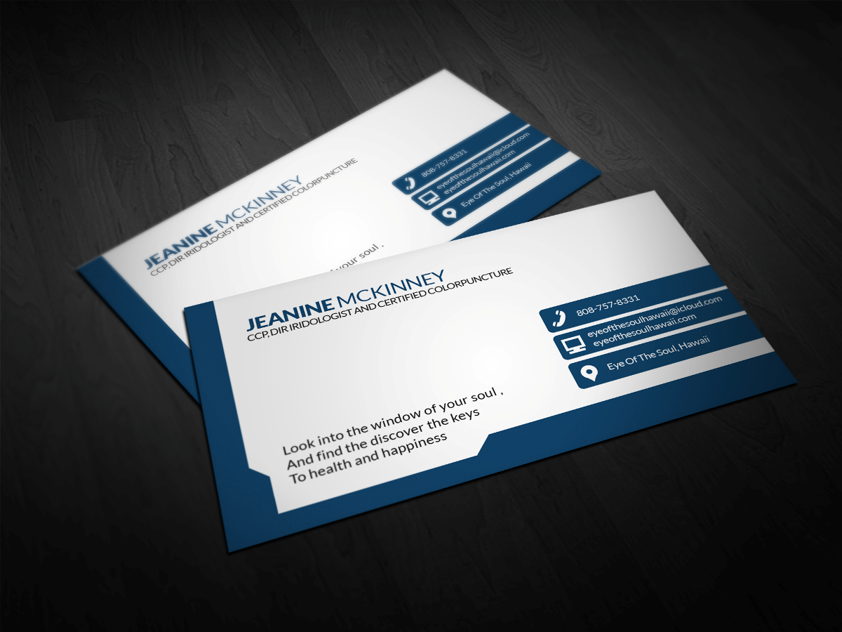 Business Card Design by Tadah Designer for Eye of The Soul, Hawaii | Design #3068276