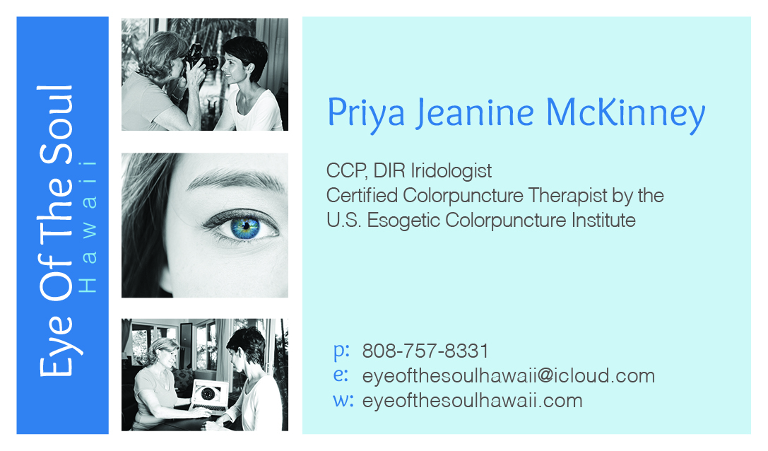 Business Card Design by eefdownunder for Eye of The Soul, Hawaii | Design #3081908