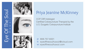 Business Card Design by eefdownunder for Eye of The Soul, Hawaii | Design #3081908