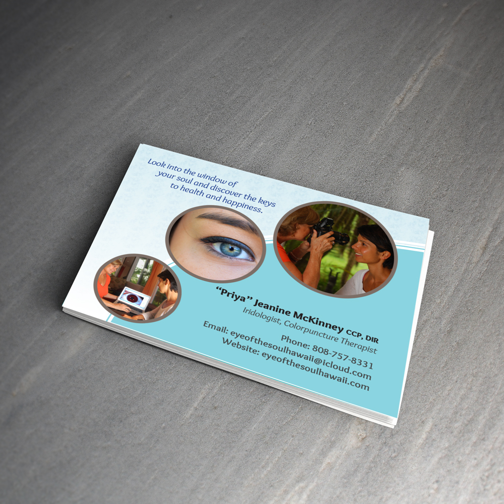 Business Card Design by vaby87 for Eye of The Soul, Hawaii | Design #3080569