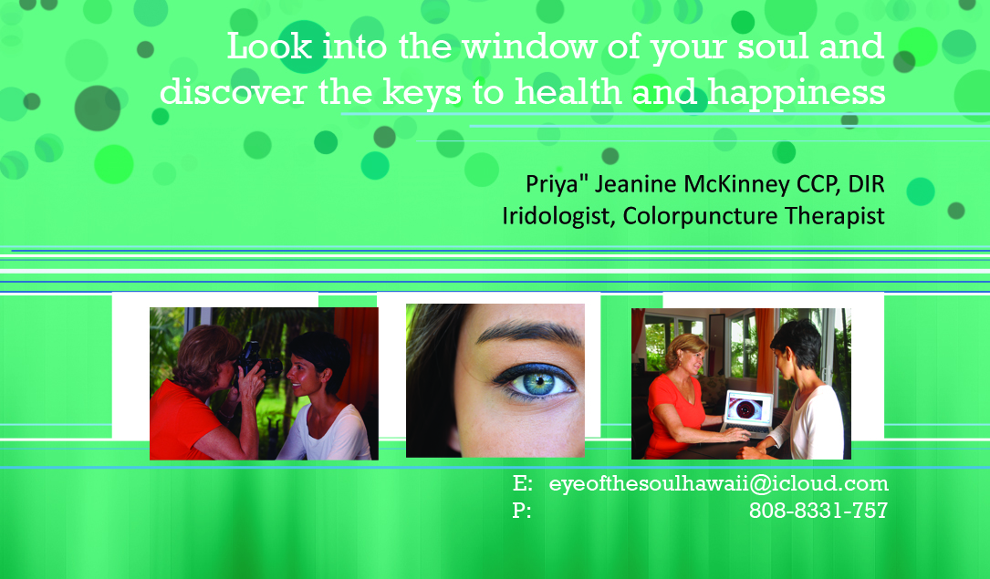 Business Card Design by Pia for Eye of The Soul, Hawaii | Design #3100211