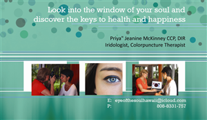 Visitenkarten-Design von Pia für Eye of The Soul, Hawaii | Design: #3100211