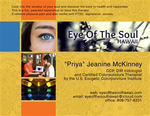 Diseño de Tarjeta de Presentación por HexSeven Designs para Eye of The Soul, Hawaii | Diseño: #3068823