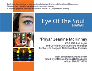 Diseño de Tarjeta de Presentación por HexSeven Designs para Eye of The Soul, Hawaii | Diseño: #3078585
