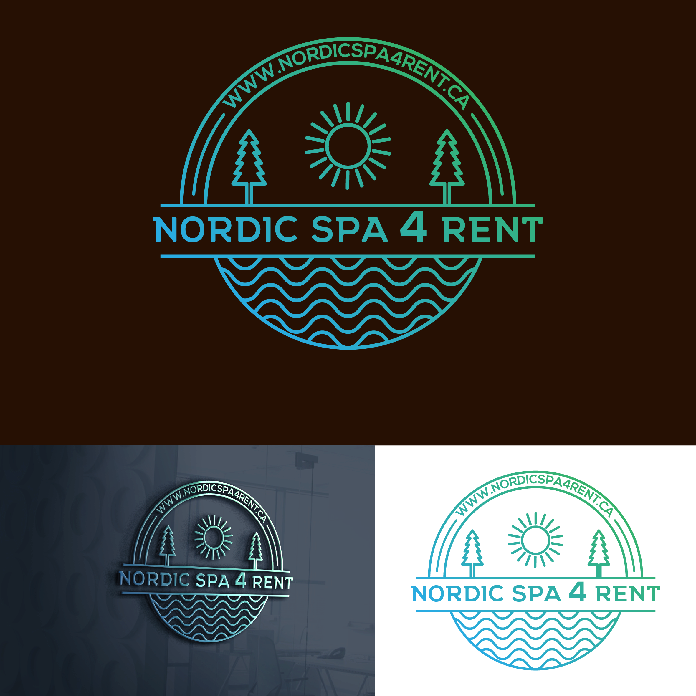 Logo Design by Walker Designer 2 for Nordic Spa 4 Rent | Design #27887489