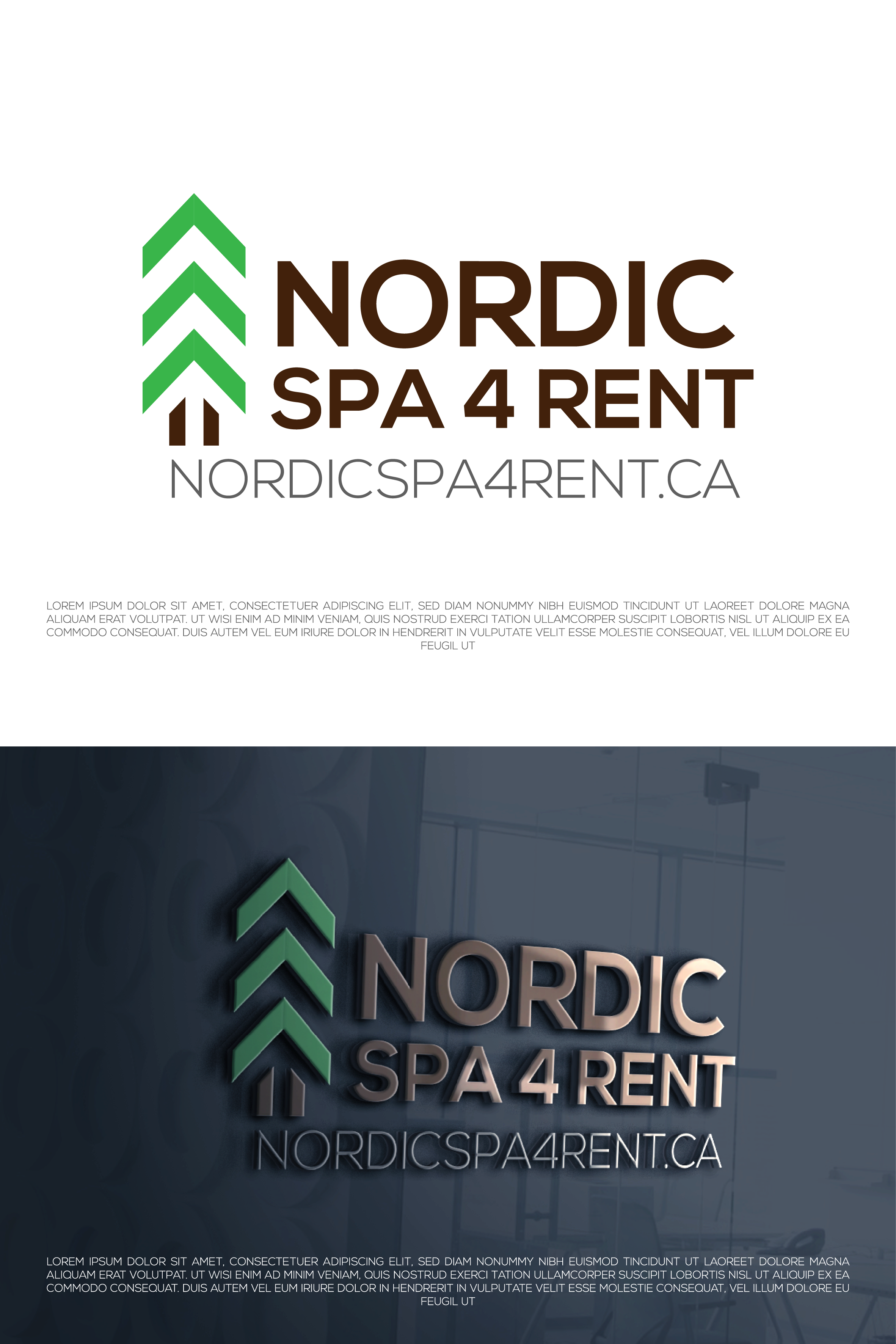 Logo Design by Walker Designer 2 for Nordic Spa 4 Rent | Design #27887539